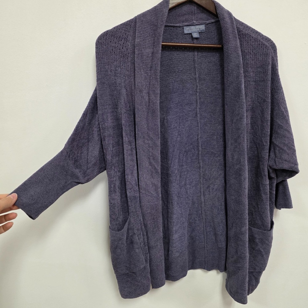 Barefoot Dreams‎ Cozychic Ultra Lite Cardigan Size S/M Dolman Buttery Soft Open